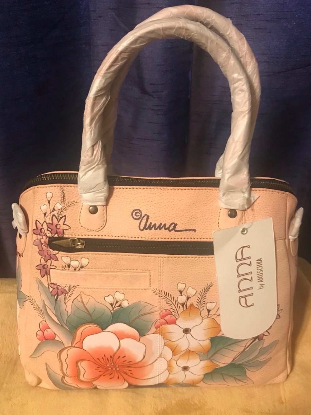 Anna Floral Print Pink Satchel by